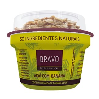 Bravo AÃ§aÃ­ com Banana 150G e Granola 20G