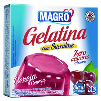 Gelatina Magro com Sucralose Sabor Cereja
